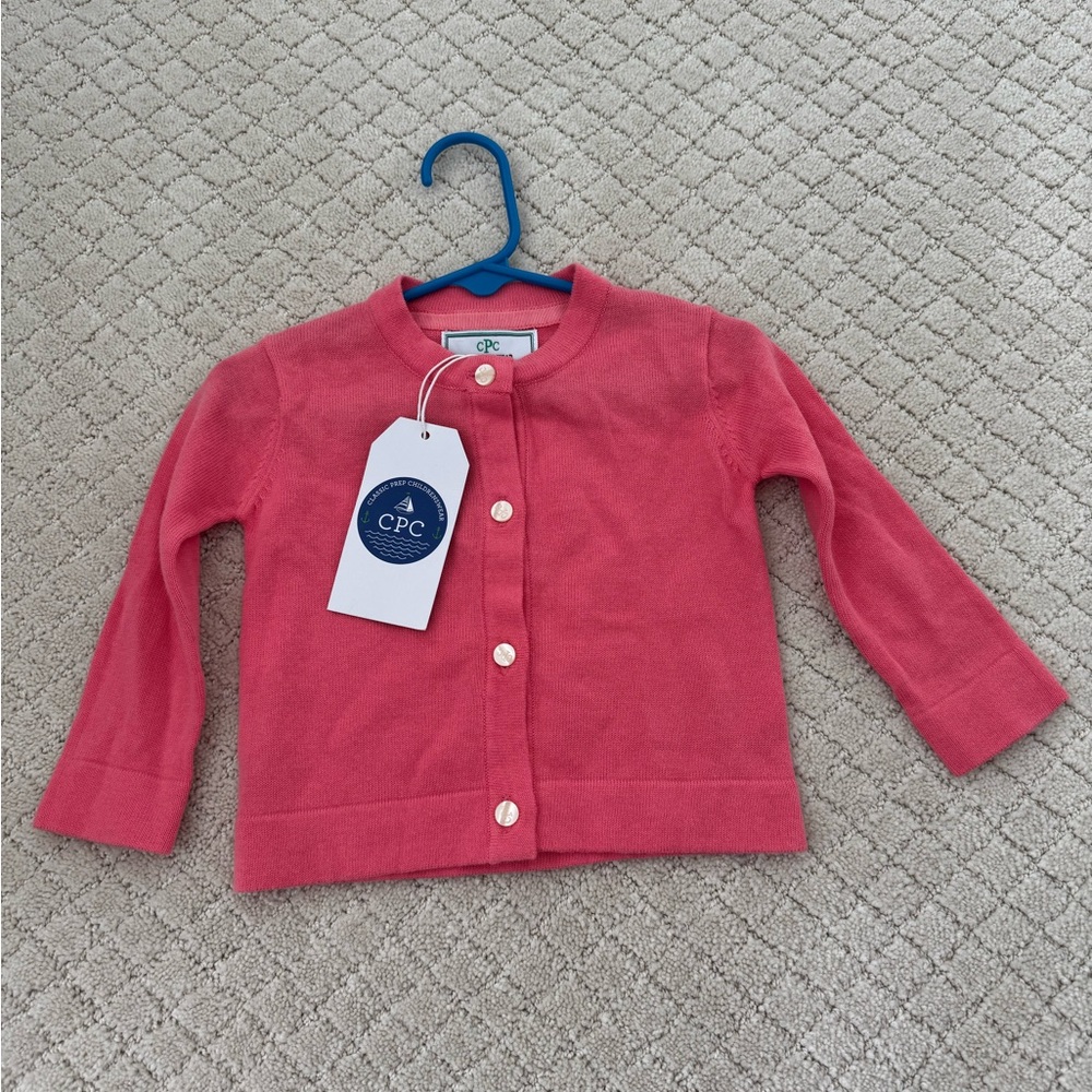 NWT CPC Childrens Wear Girls Cardigan Coral Salmon